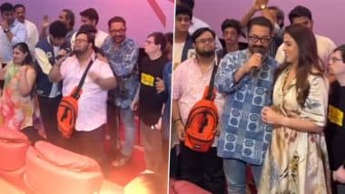 ‘Sitaare Zameen Par’: Aamir Khan, Genelia Deshmukh and Director RS Prasanna Attends Special Screening Hosted by Special Olympics Bharat, Actor Also Interacted With Children (Watch Video)