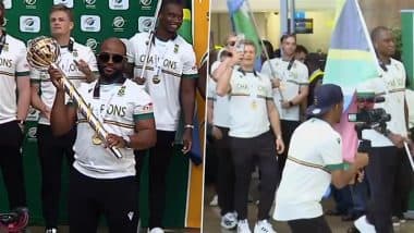 South Africa Receives Grand Welcome From Fans At Johannesburg Airport After They Return Home Following ICC WTC 2025 Title Victory (Watch Video)