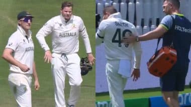 Steve Smith Leaves the Field After He Suffers Injury While Attempting Temba Bavuma’s Catch During SA vs AUS ICC WTC 2025 Final