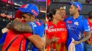 Suryakumar Yadav Meets Arshdeep Singh's Family Following PBKS vs MI Qualifier 2 Match at Narendra Modi Stadium in Ahmedabad, Shows Heart-Winning Gesture (Watch Video)