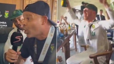 'His Name is Temba..' South African Cricketers Celebrate Inside Lord's Dressing Room After Winning ICC WTC 2025 Title; Chant Song Using Captain Temba Bavuma's Name (Watch Video)