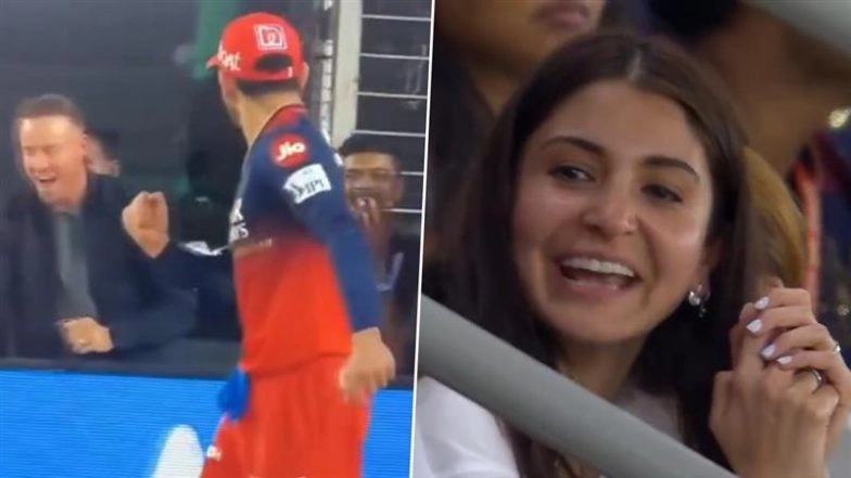 Virat Kohli Celebrates With AB de Villiers; Anushka Sharma Joins Chant Of 'ABD, ABD' After RCB Win First Indian Premier League Title Beating PBKS in IPL 2025 Final (Watch Video)