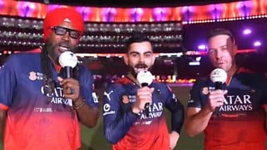Virat Kohli, Chris Gayle, AB De Villiers Say 'Ee Sala Cup Namdu' After RCB Win Their First Indian Premier League Title (Watch Video)