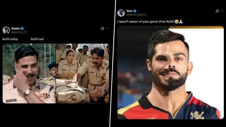 Virat Kohli Funny Memes Go Viral As Star Batter Gets Dismissed After Playing An Anchor Role During RCB vs PBKS IPL 2025 Match