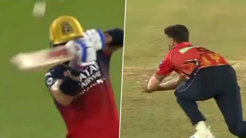 Virat Kohli Wicket Video: Watch Azmatullah Omarzai’s Superb Diving Catch off His Own Bowling Dismiss Star Batter During RCB vs PBKS IPL 2025 Final