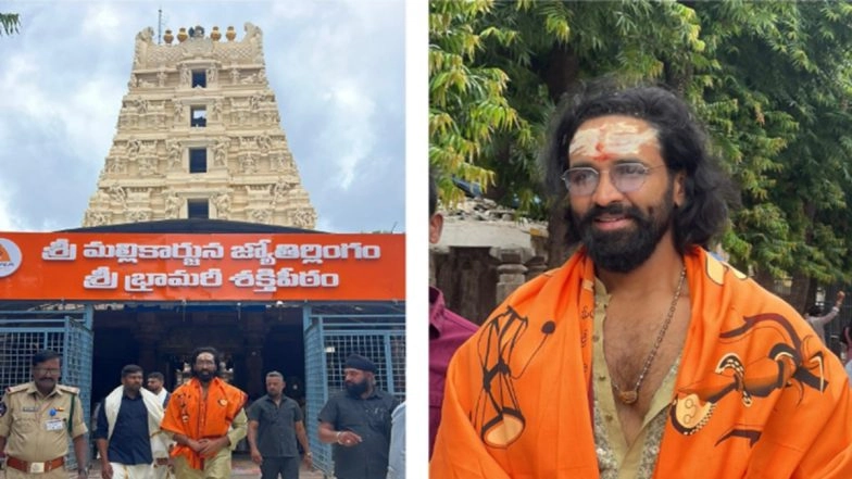 Actor Vishnu Manchu Visits Sri Sailam Temple Ahead of Kannappa Release