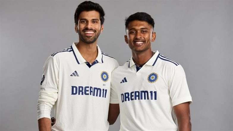 ‘Chennai Flair…’ Washington Sundar Poses Alongside Sai Sudharsan in Team India Test Kit Ahead of IND vs ENG Test Series 2025 (See Post)