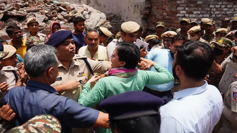 AAP Claims Atishi Detained from Kalkaji JJ Cluster; Police Denies