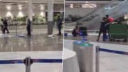 Delhi Rains: Water Enters IGI Airport Terminal 1 As Heavy Rain Lashes National Capital, Video Shows Staff Clearing Rainwater