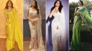 Janhvi Kapoor in Sarees: Elevating the Timeless Elegance of Sarees with Contemporary Flair (View Pics)