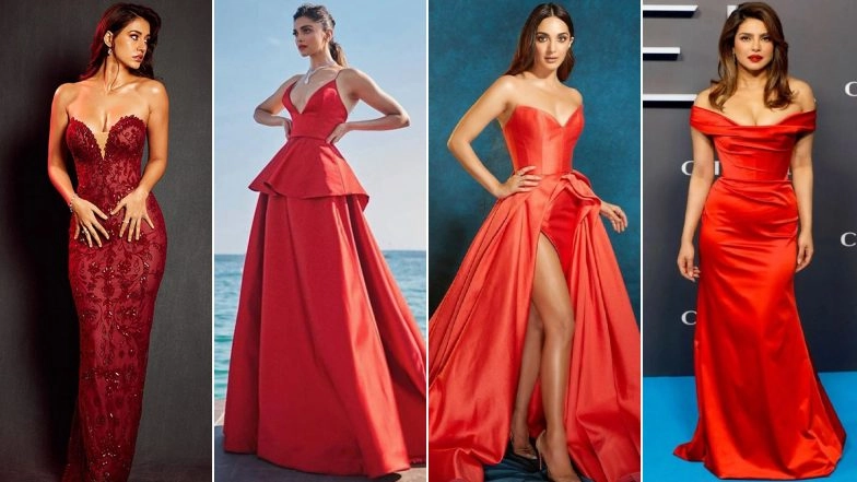 Kiara Advani, Disha Patani & Others Sizzle in Red Gowns!