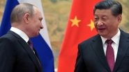 Israel-Iran War: Vladimir Putin and Xi Jinping Condemn Israeli Strikes on Tehran In Telephone Call; Discuss G7 Summit 2025 Flaws