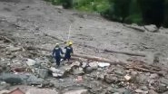Cloudburst Hits Uttarkashi: 9 Workers Missing After Cloud Burst Severely Damages Under-Construction Hotel at Silai Band on Barkot-Yamunotri Marg in Uttarakhand (Watch Videos)