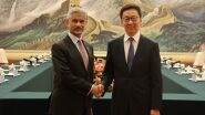 S Jaishankar on 3-Day China Visit: EAM Meets Chinese Vice President Han Zheng, Stresses ‘Mutually Beneficial’ Outcomes Through Normalised Ties (See Pics)
