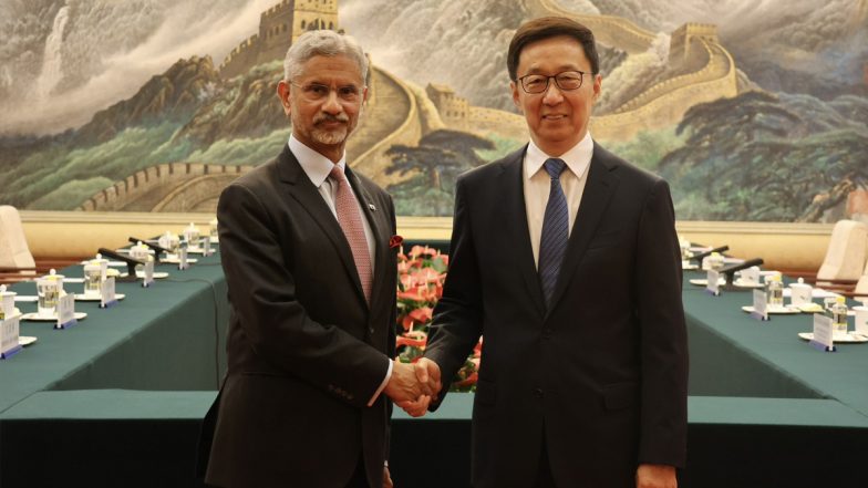 S Jaishankar on 3-Day China Visit: EAM Meets Chinese Vice President Han Zheng, Stresses ‘Mutually Beneficial’ Outcomes Through Normalised Ties (See Pics)