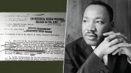 Martin Luther King Jr Assassination Files Released: Trump Administration Releases FBI Records on MLK Jr Despite His Family's Opposition (Watch Video)