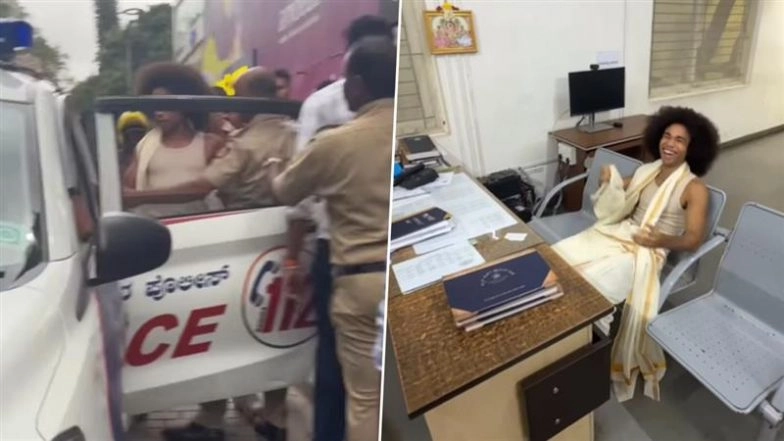 German Content Creator Noel Robinson Fined, Detained by Bengaluru Police for Dancing on Street; Viral Video Shows Cops Halting Crowd-Pulling Performance