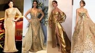 Kiara Advani, Deepika Padukone & Other Actresses Dazzle in Gold Gowns (View Pics)