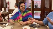 Mahua Moitra Wishes BJP MP Mahima Kumari Mewar on Her Birthday, Shares Video of Celebration on X