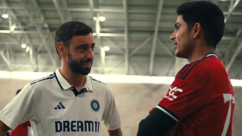 Shubman Gill Reveals Conversation With Manchester United Captain Bruno Fernandes, Says &lsquo;There Is Pressure; Just Enjoy the Sport You Love&rsquo; (Watch Video)