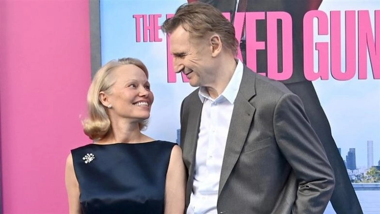 Are Pamela Anderson and Liam Neeson Dating? Duo&rsquo;s &lsquo;Early Stage Budding Romance&rsquo; Sparks Relationship Rumours Ahead of &lsquo;The Naked Gun&rsquo; Release