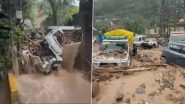 Mandi Hit by Flood-Like Conditions After Torrential Rains; 2 Dead, 2 Missing (Watch Videos)