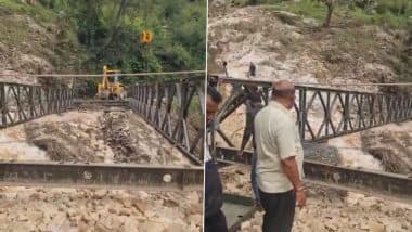 Uttarakhand Rains: Bridge Washed Away, Yamunotri Route Disrupted After Heavy Rainfall in Uttarkashi