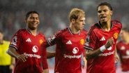 Manchester United 4-1 Bournemouth, Premier League 2025 Summer Series: Rasmus Hojlund, Patrick Dorgu, Amad Diallo and Ethan Williams Net Goals To Help Red Devils Cruise Past EPL Opponents