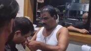 Shiv Sena MLA Sanjay Gaikwad Thrashes Canteen Employee Over ‘Stale Meal’ in Mumbai; Maharashtra CM Devendra Fadnavis, Dy CM Eknath Shinde Condemn Incident After Video Goes Viral