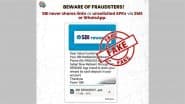 Did You Receive a Message Asking You To Download and Install an APK File To Redeem SBI Rewards? PIB Fact Check Debunks Fake Message