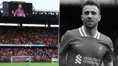 Diogo Jota Dies: Emotional Tribute Paid to Liverpool Forward and Brother Andre Silva During Spain vs Portugal UEFA Women's Euro 2025 Match at Wankdorf Stadium (See Pic)