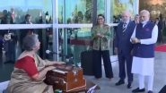 PM Narendra Modi Enjoys Indian Classical Music Performance With Brazilian President Luiz Inacio Lula da Silva During Ceremonial Welcome in Brasilia (Watch Video)