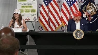 ‘Cannibal Deported’: Illegal Immigrant Detained by ICE Starts Eating Himself on Deportation Flight From US, Claims DHS Secretary Kristi Noem (Watch Video)