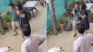 Satara Shocker: Teen Boy Takes Minor School Girl Hostage at Knifepoint in Broad Daylight After She Rejects His Proposal in Maharashtra, Brave Local Man Rescues Her (Watch Video)