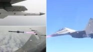 India Successfully Test Fires Astra Beyond Visual Air-to-Air Missile From Su-30 Mk-I Aircraft off Odisha Coast (See Pic)