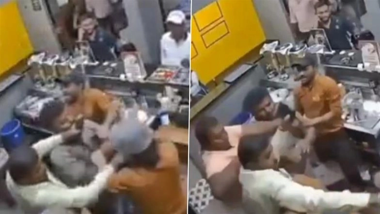 Bengaluru Shocker: 4 Men Brutally Thrash Namma Filter Coffee Staffer in Seshadripuram After He Refuses Extra Cup; Police Launch Probe As Video Goes Viral