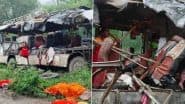 Deoghar Accident: Bus Carrying Kanwariyas Collides With Truck in Jharkhand, MP Nishikant Dubey Says ‘18 Died’ in Road Mishap (Disturbing Visuals)