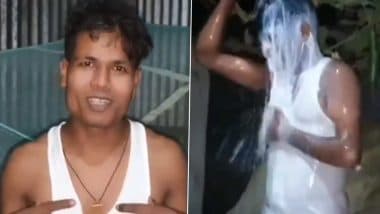 Assam: Man Bathes in 40 Litres of Milk To Celebrate Divorce From Wife Who Allegedly Eloped Twice in Nalbari, Video Goes Viral