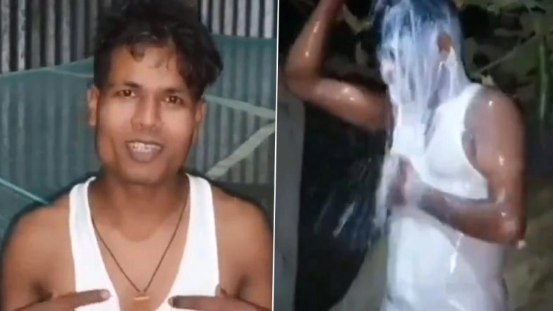 Assam: Man Bathes in 40 Litres of Milk To Celebrate Divorce From Wife Who Allegedly Eloped Twice in Nalbari, Video Goes Viral