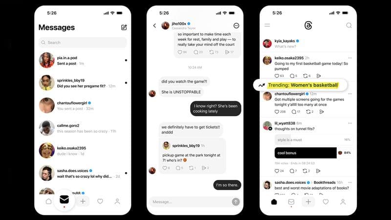 Meta-Owned Threads Introduces Direct Messaging and More Features for Users