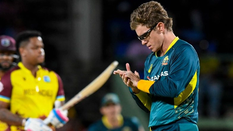 Adam Zampa Plays His 100th T20 International for Australia Cricket Team, Achieves Feat During WI vs AUS 5th T20I 2025