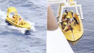 Disney Cruise Drama: Brave Father Jumps Into Ocean To Save 5-Year-Old Daughter After She Falls From 4th Deck of Disney Dream Ship; Passengers Cheer As Both Rescued After Tense 10 Minutes in Water (Watch Video)