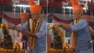 Amarnath Yatra 2025 Begins: Jammu and Kashmir LG Manoj Sinha Flags Off First Batch of Pilgrims From Jammu Today (Watch Video)