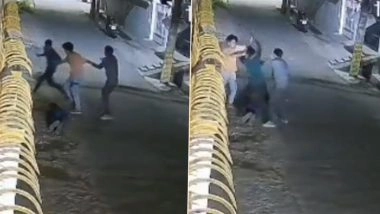 Revenge Killing in Lucknow: 3 Men Chase and Beat Man to Death 10 Years After Mothers Murder in Similar Manner in Indira Nagar; Disturbing CCTV Video Surfaces