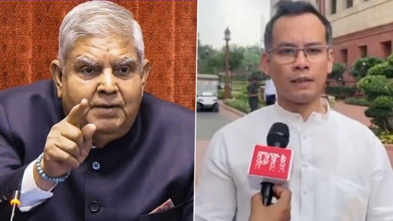 'Jagdeep Dhankhar’s Resignation Shocking, Centre Should Clarify If It Had Prior Information': Congress Leader Gaurav Gogoi