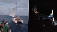 ICG Ship Rajveer Rescues Americans: Indian Coast Guard Saves 2 US Nationals Stranded at Sea Near Nicobar Islands (See Pics and Videos)