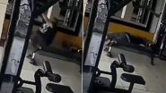Sudden Death in Faridabad: Man Collapses Mid-Exercise, Dies of Heart Attack at Srauta Gym and Wellness Club, Video Surfaces