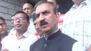 Himachal Pradesh Monsson Mayhem: CM Sukhvinder Singh Sukhu Reviews Damage Caused Due to Cloudburst, Announces INR 7 Crore Aid for Disaster-Hit Areas