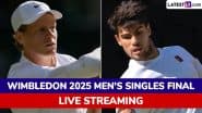 Jannik Sinner vs Carlos Alcaraz, Wimbledon 2025 Free Live Streaming Online: How To Watch Live TV Telecast of Men's Singles Final Tennis Match?