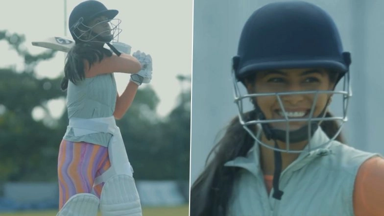 Olympic Medallist Manu Bhaker Showcases Cricket Skills, Star India Shooter Tries Her Hand At Batting (Watch Video)